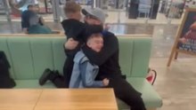 Kids Realize Dad Is Next To Them And Rush In For A Hug