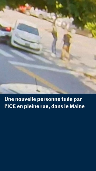 L’intervention de l’ICE dans le Maine, qui a tué un homme, filmée par une caméra de vidéosurveillance