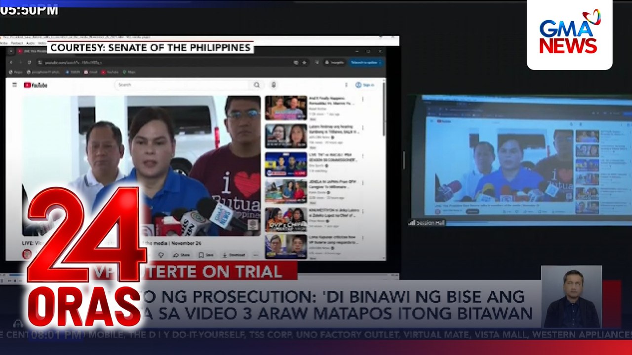 Mga pagkakamali sa ilang NBI document, sinikap linawin sa redirect ng Prosecution | 24 Oras