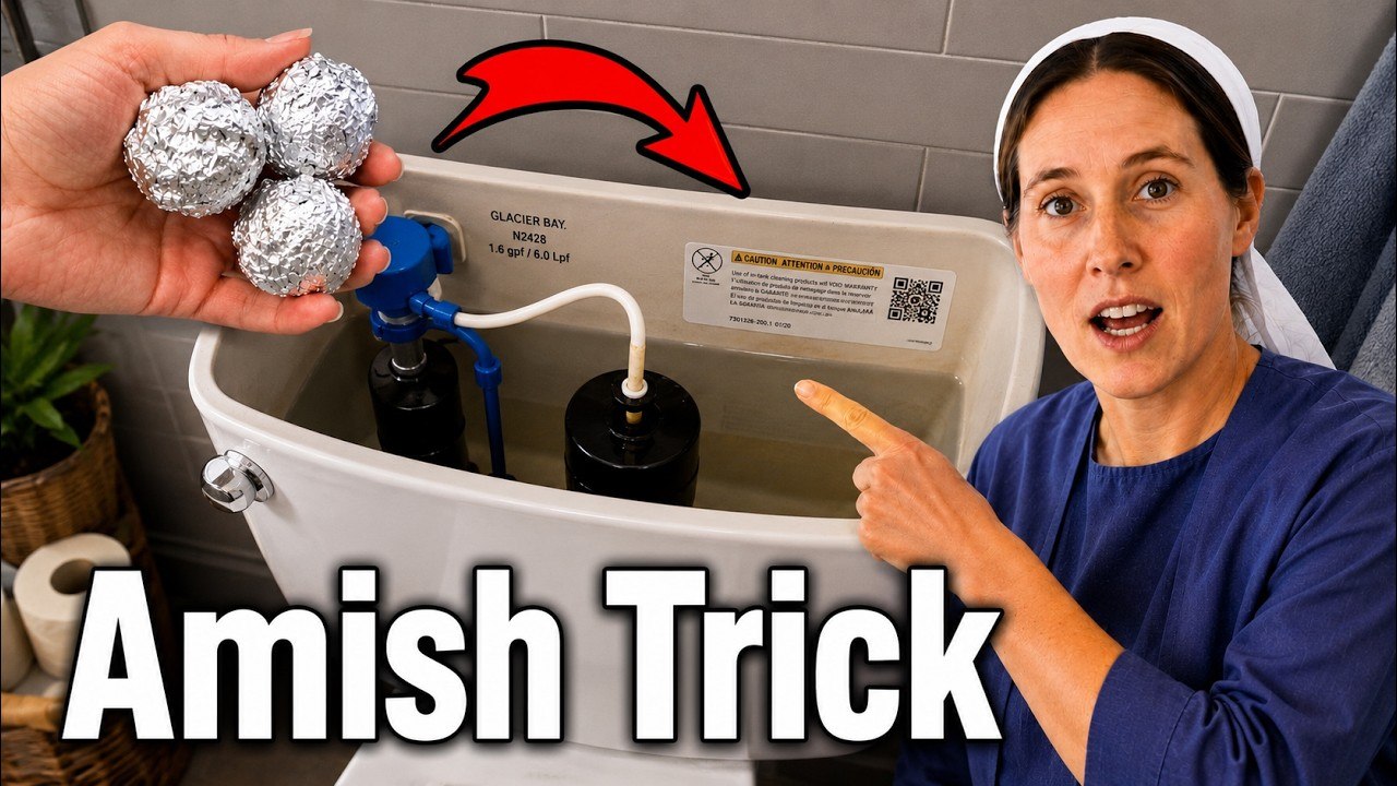 Drop Aluminum Foil in Your Toilet and Watch What Happens! (Amish Dollar Tree Trick)
