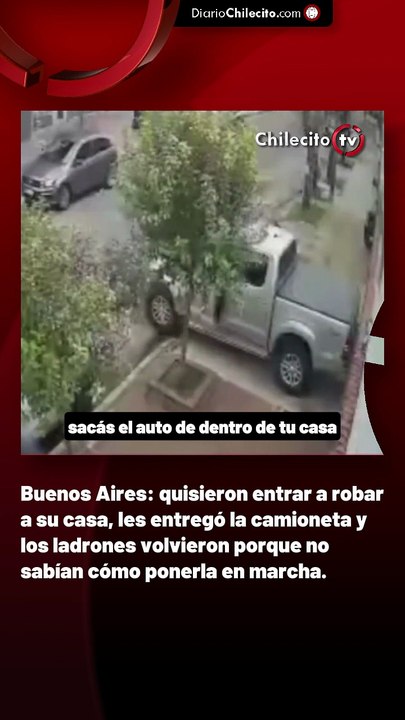 Buenos Aires: quisieron entrar a robar a su casa, les entregó la camioneta y los ladrones volvieron porque no sabían cómo ponerla en marcha.