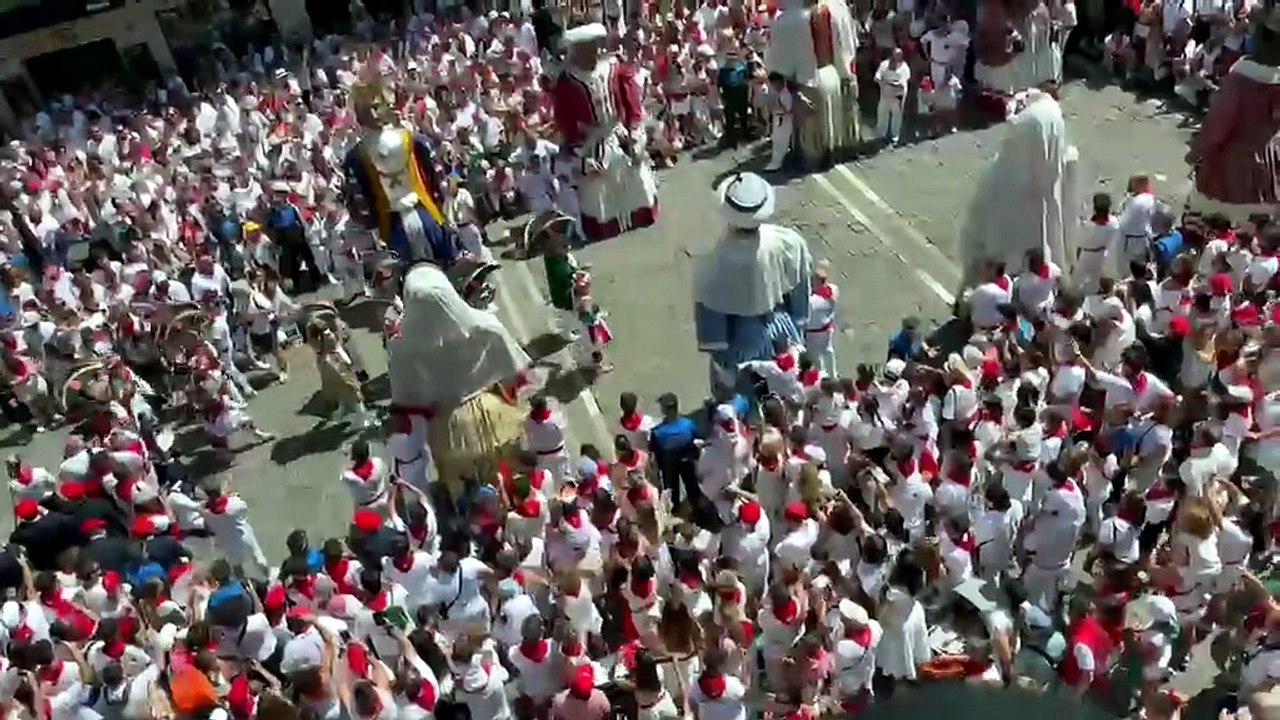 Despedida de los Gigantes en Pamplona