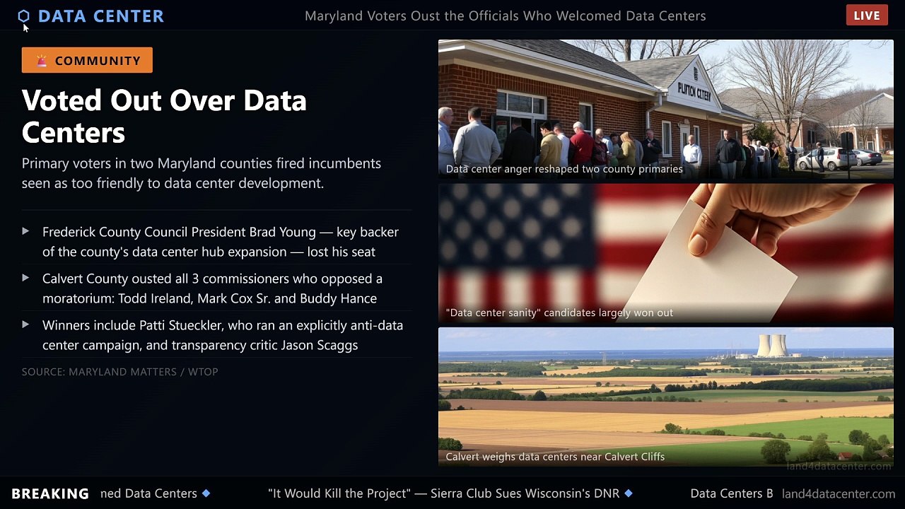 Voters Just Fired the Politicians Who Welcomed Data Centers