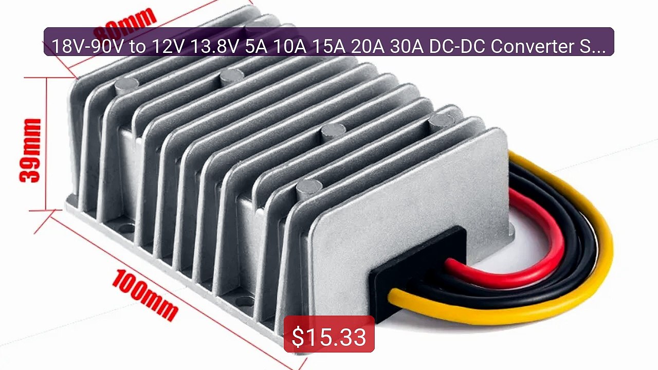 18V-90V to 12V 13.8V 5A 10A 15A 20A 30A DC-DC Converter Step ... -- Amazing Value 2026 | Must Have!