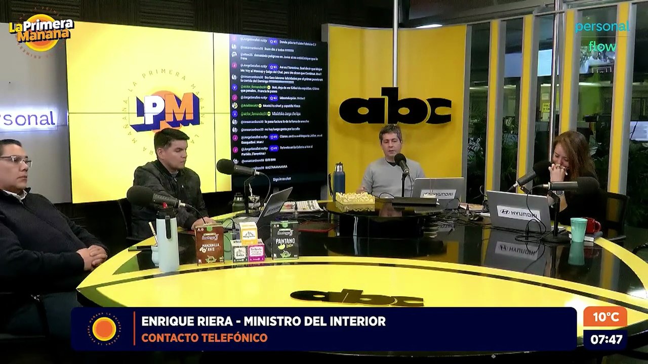 ENRIQUE RIERA  MINISTRO DEL INTERIOR