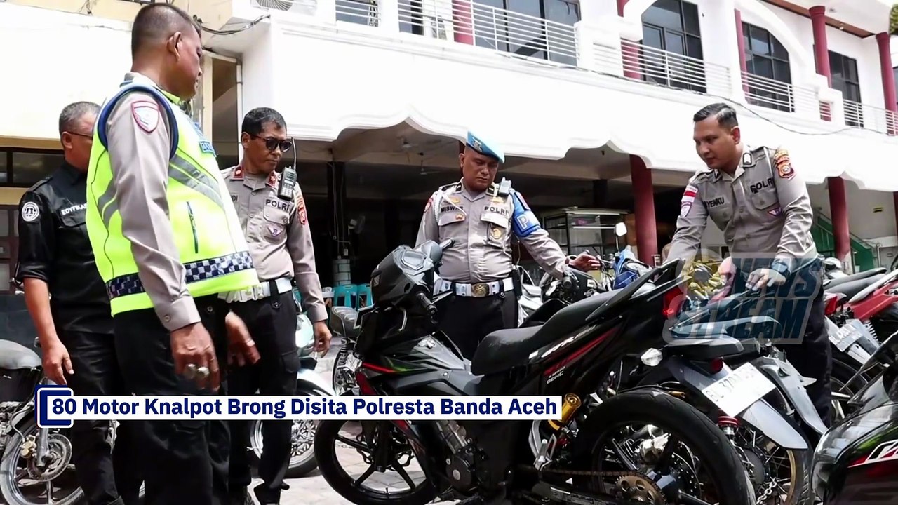 ​Polresta Banda Aceh Tindak Knalpot Brong, 80 Motor Disita dalam Sebulan