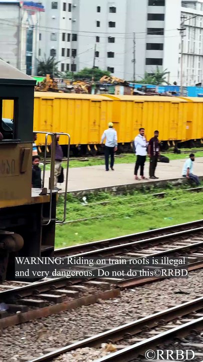 🚫 Don’t climb on the train roof! 🚂