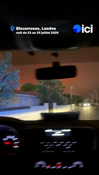 Au cœur de la première nuit de l'incendie à Biscarrosse
