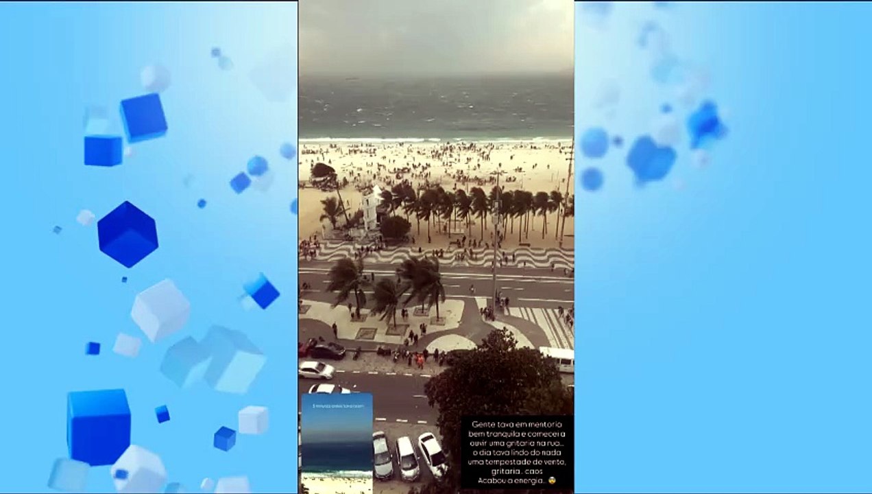 Ventos fortes no estado do Rio de Janeiro e São...