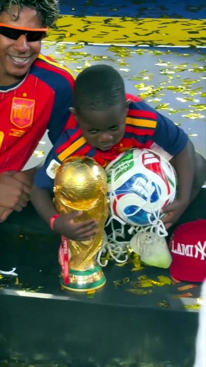 Lamine Yamal & Brother | Epic Football Celebration with World Cup Trophy