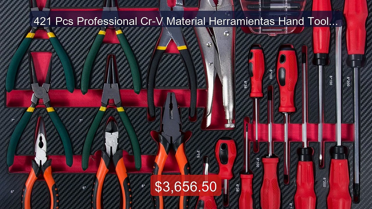 421 Pcs Professional Cr-V Material Herramientas...