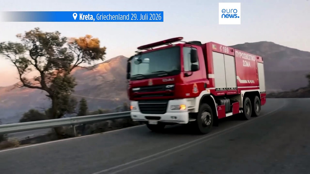 Teile von Touristeninsel in Griechenland evakuiert: Feuer auf Kreta außer Kontrolle, 2 Tote