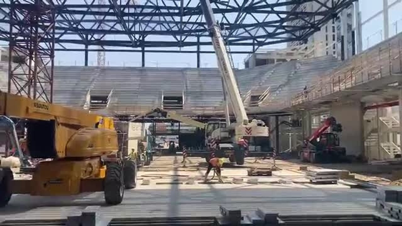 IL VIDEO del cantiere della nuova Unipol hall Fiera di Bologna