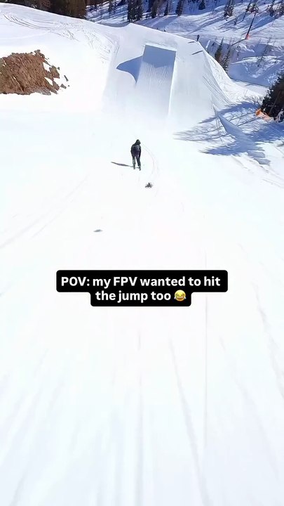 Can an FPV drone jump a ramp? Yep. Is it a good idea? Not really 😂