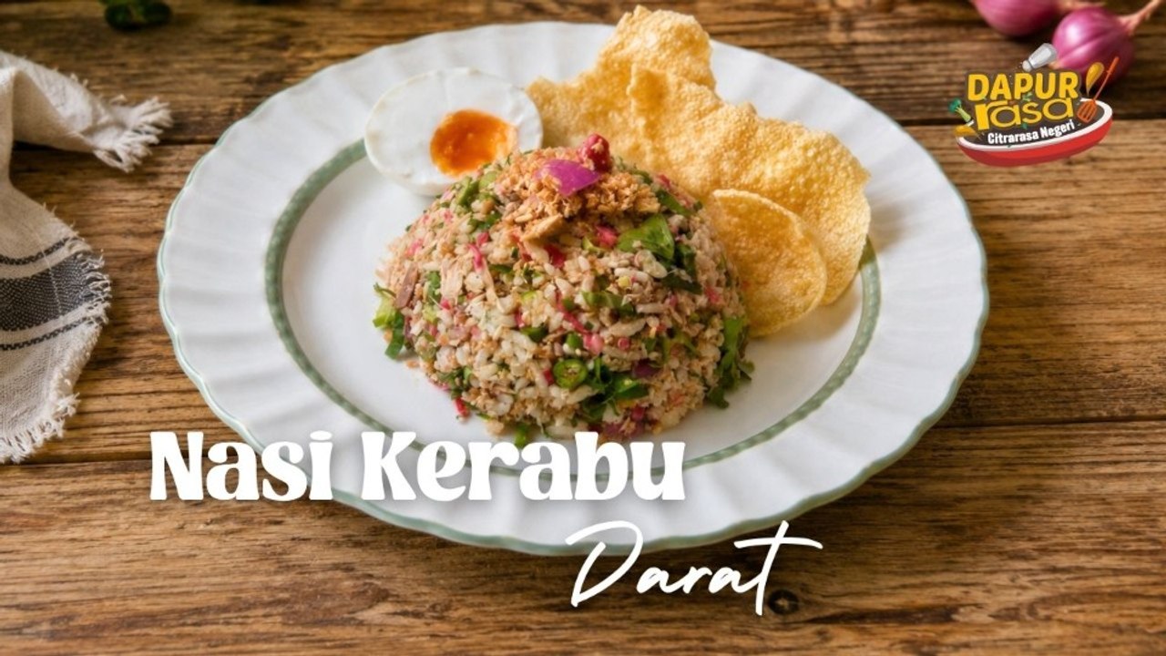 Resipi Nasi Kerabu Darat Paling Sedap. Sekali Cuba, Susah Berhenti Makan!