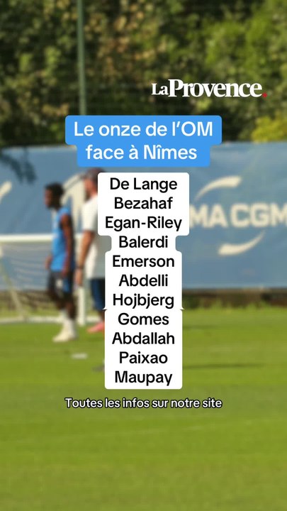 Leonardo Balerdi de retour, le onze de l’OM pour le match de préparation face à Nîmes