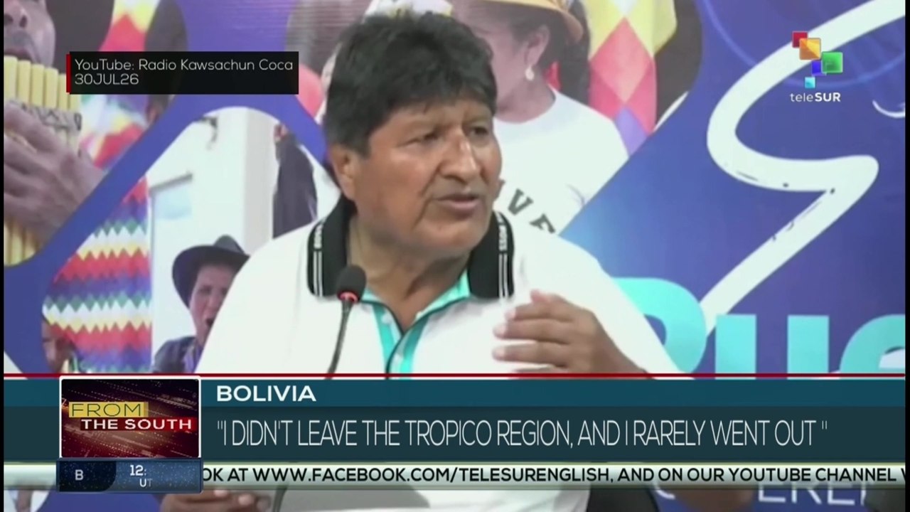 Evo Morales: “I didn't leave the Tropico region, and I rarely went out”