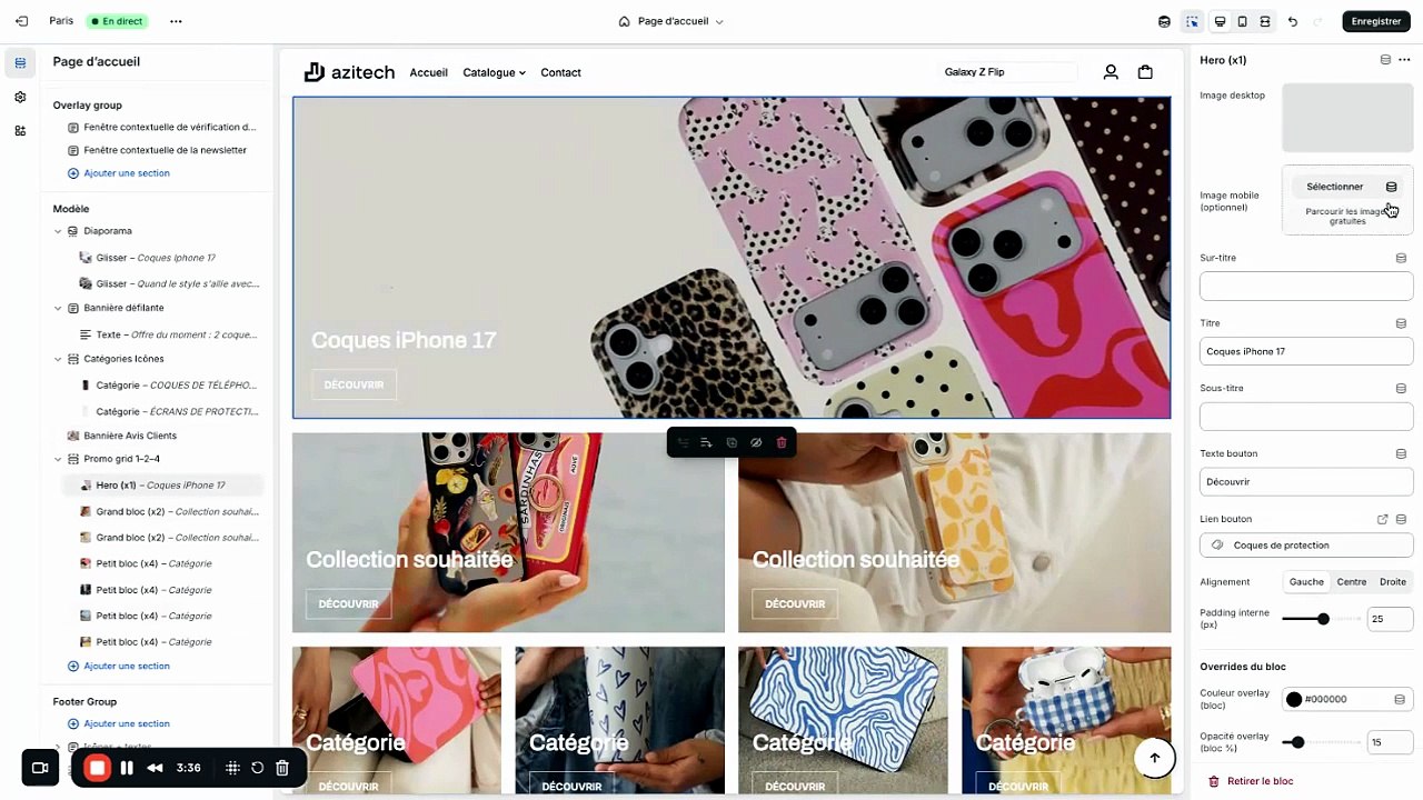 Modifier les produits et les éléments d’un site Shopify - Devsource