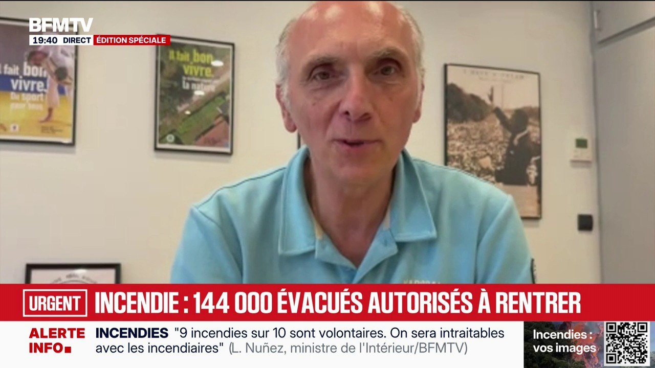 "On souffle un peu": Stéphane Delpeyrat Vincent, maire de Saint-Médard-en-Jalles, sur le retour des habitants évacués à cause de l'incendie en Gironde