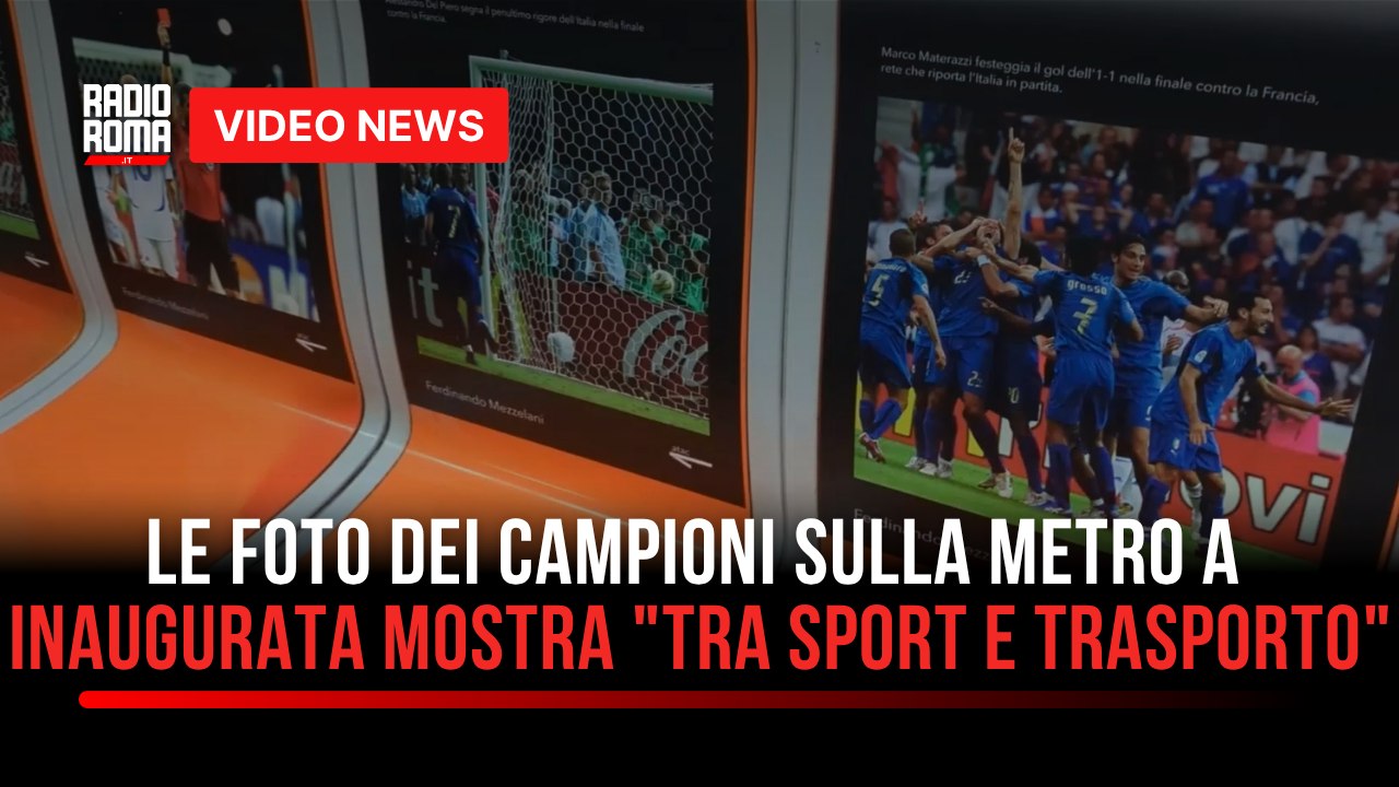 Le foto dei campioni sulla metro A di Roma. Inaugurata la mostra "Tra sport e trasporto"