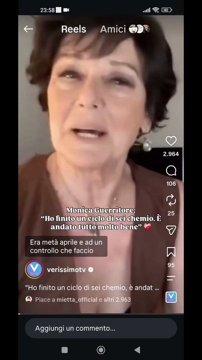Monica guerritore la sua battaglia contro il cancro