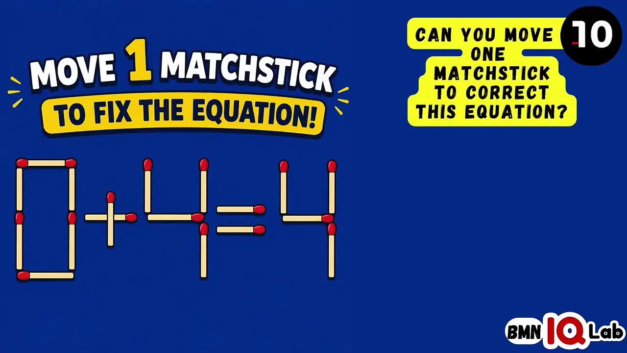 #YouWillFail 😏😈 Can You Move One Matchstick To Correct This Equation? (Part 3)