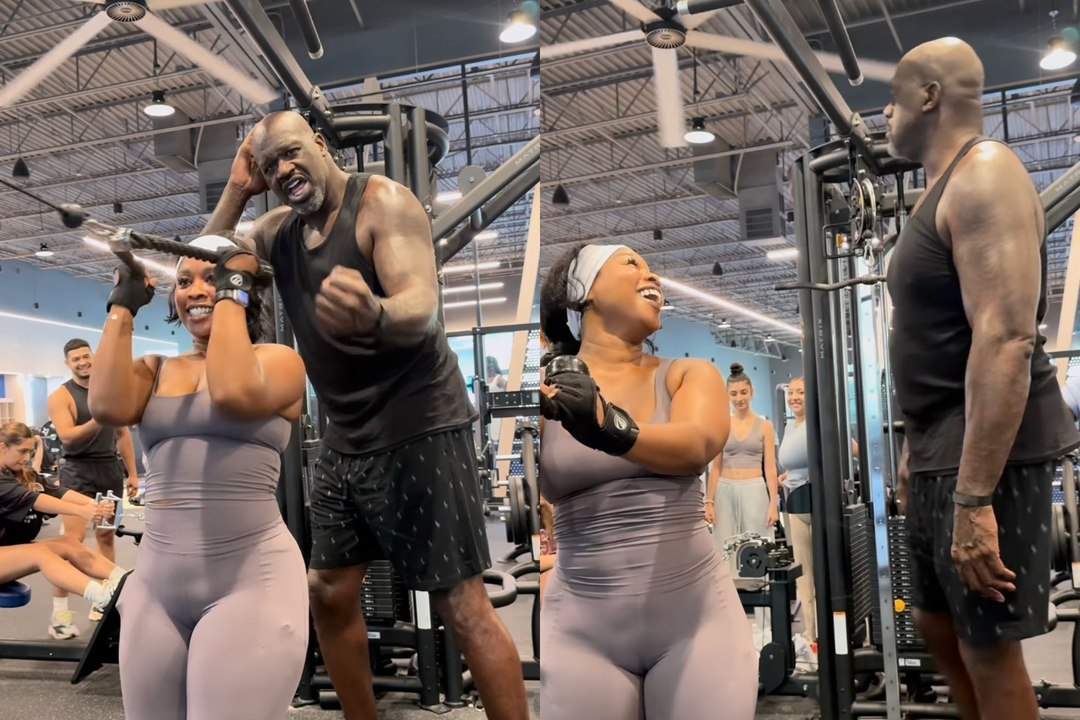Shaq turns an ordinary gym workout into a hilarious viral moment