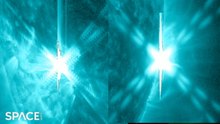 Double X Flare As Spacecraft Spots Sun Blasting A Pair Of Major Eruptions