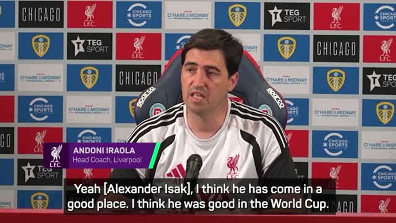 Iraola tips Isak for big season at Liverpool