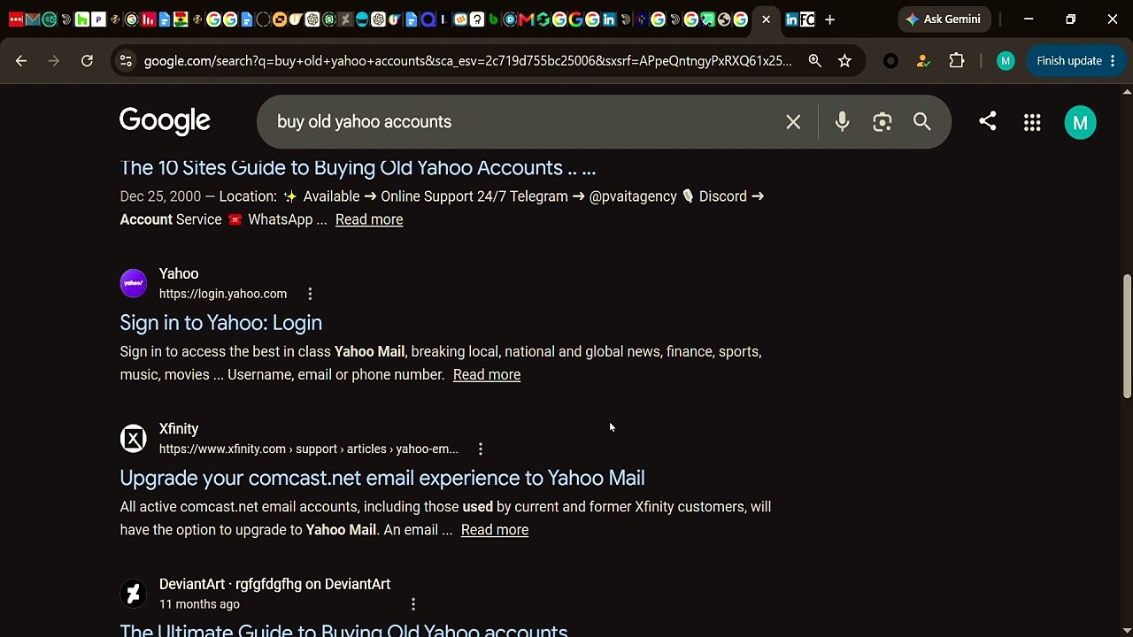 The 10 Sites Guide to Buying Old Yahoo Accounts in