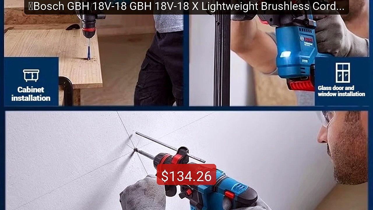 ‌Bosch GBH 18V-18 GBH 18V-18 X Lightweight Brushless Cordless Rotar... -- Top Rated 2026 | Buy Now!