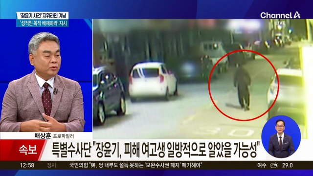 ‘장윤기 사건’ 지휘라인 겨냥…‘성적인 목적 배제하라’ 지시