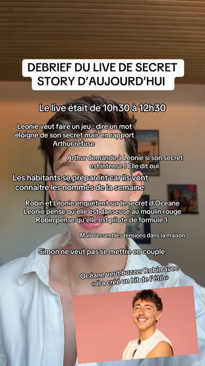 DEBRIEF DU LIVE DE SECRET STORY 👁️