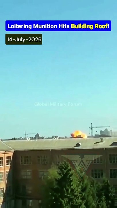 Drone Attack Sparks Huge Fireball