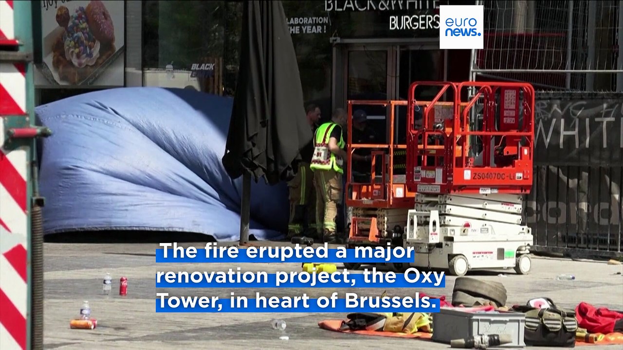 Several reported dead after fire in lift shaft of Brussels construction site