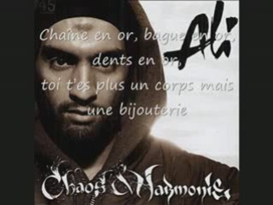 ALI Clash BOOBA toi t plus un corps mais une bijouterie