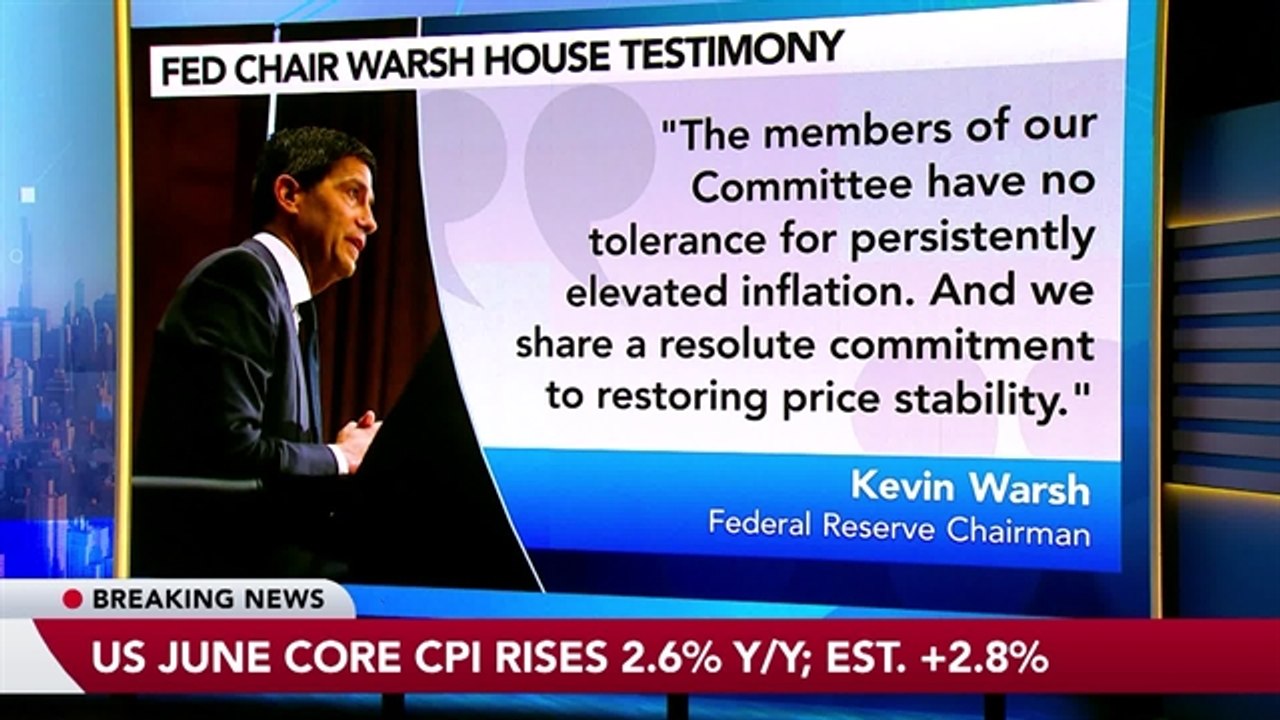 Fed Has 'No Tolerance' for Elevated Inflation, Warsh Says