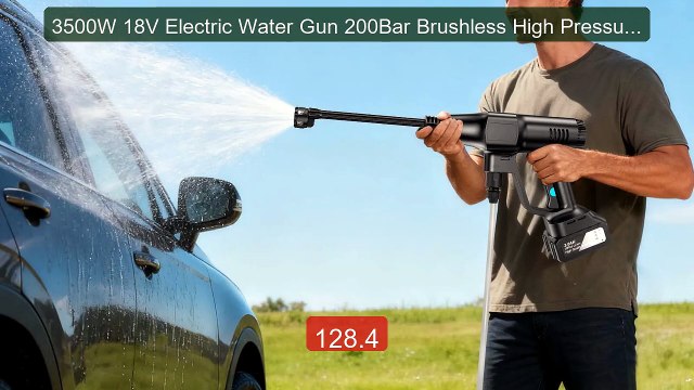 3500W 18V Electric Water Gun 200Bar Brushless High Pressure Ca... Best Buy 2026 | Great Quality!