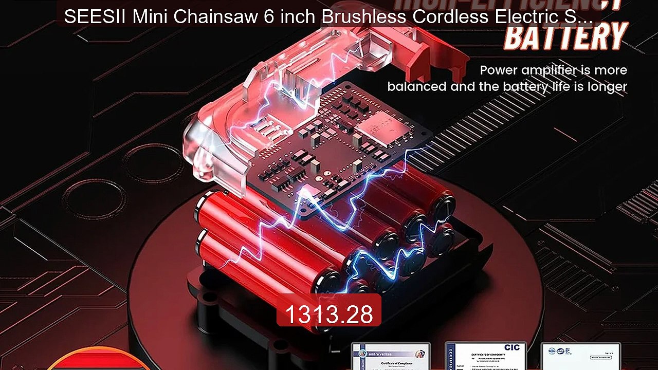 SEESII Mini Chainsaw 6 inch Brushless Cordless Electric Saw... -- Top Pick 2026 | Unbeatable Price!