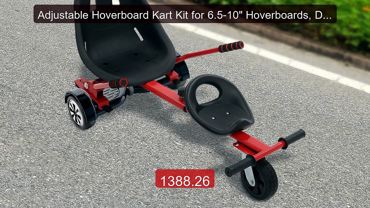 Adjustable Hoverboard Kart Kit for 6.5-10" Hoverboards, Double... -- Best Buy 2026 | Great Quality!