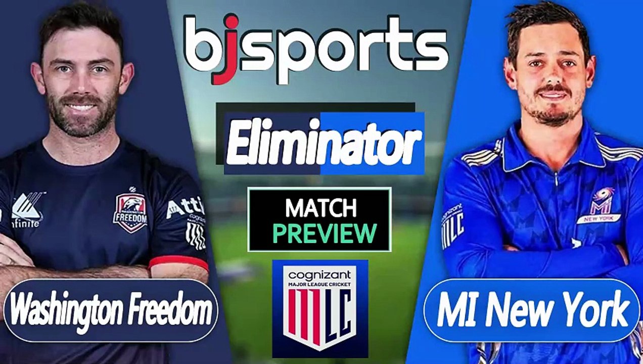 Major League Cricket 2026 | Washington Freedom vs MI New York Eliminator T20 Match Preview