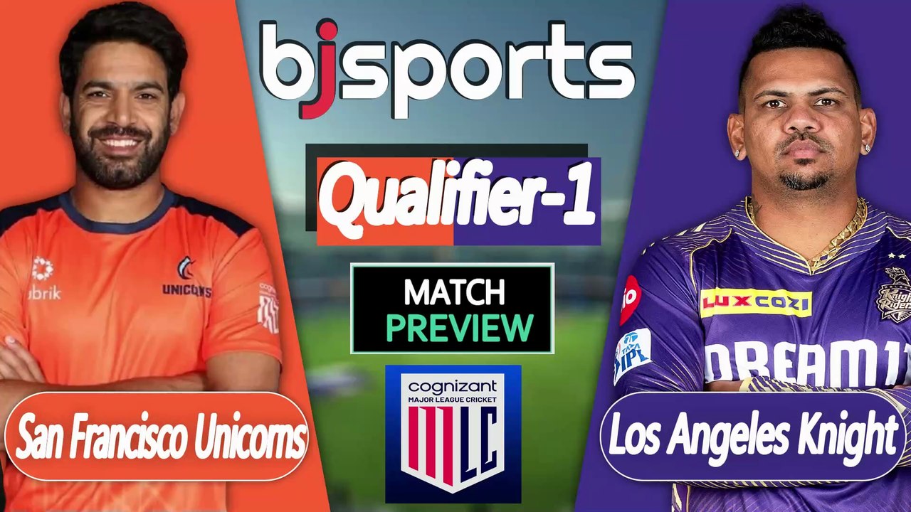 Major League Cricket 2026 | San Francisco Unicorns vs Los Angeles Knight Riders Qualifier-1 T20 Match Preview