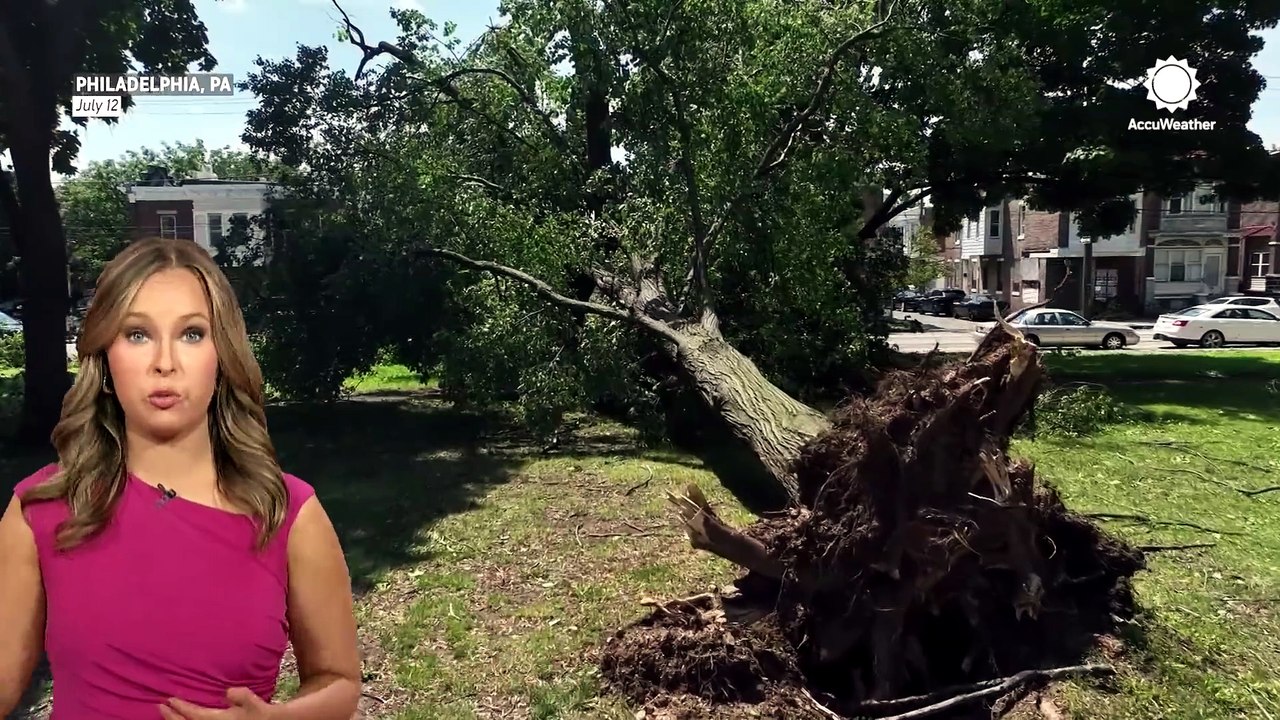 Why microburst damage is often mistaken for a tornado