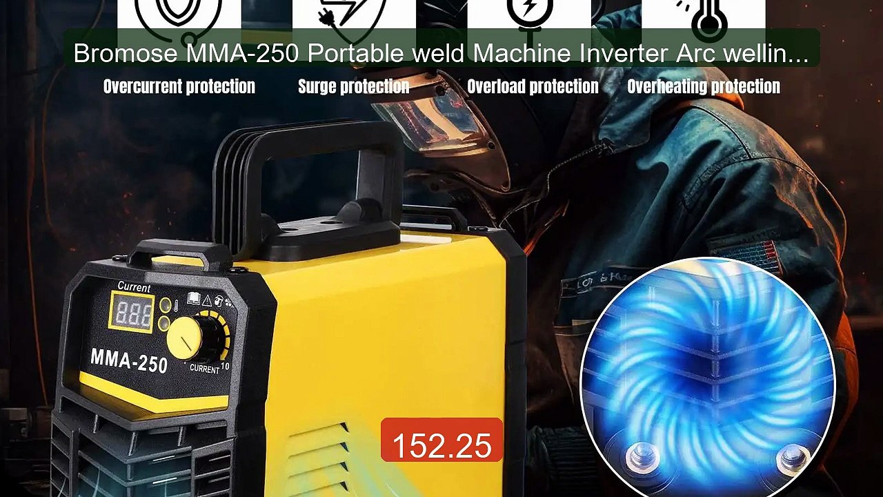 Bromose MMA-250 Portable weld Machine Inverter Arc welling Machine ... -- Top Rated 2026 | Buy Now!