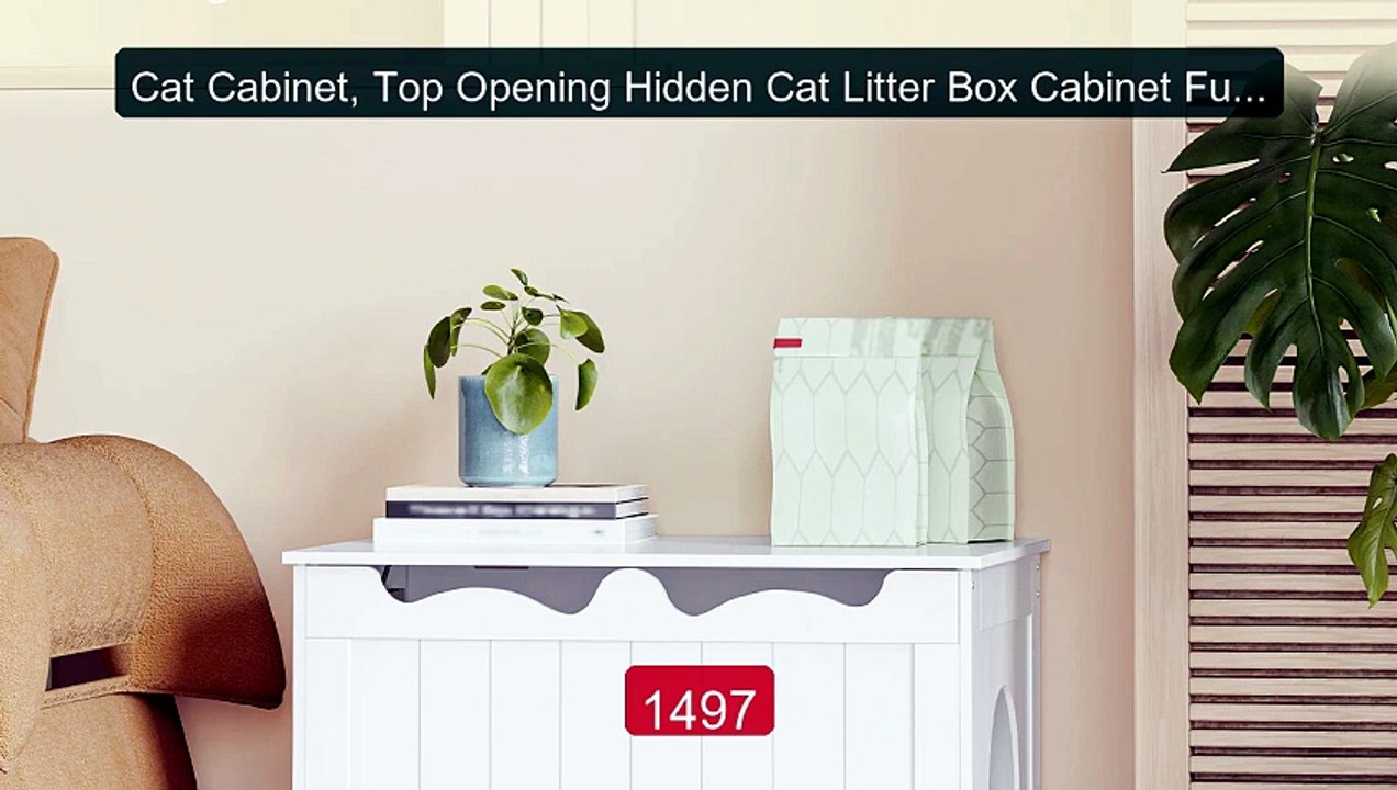 Cat Cabinet, Top Opening Hidden Cat Litter Box Cabinet Furniture, I... -- Top Rated 2026 | Buy Now!