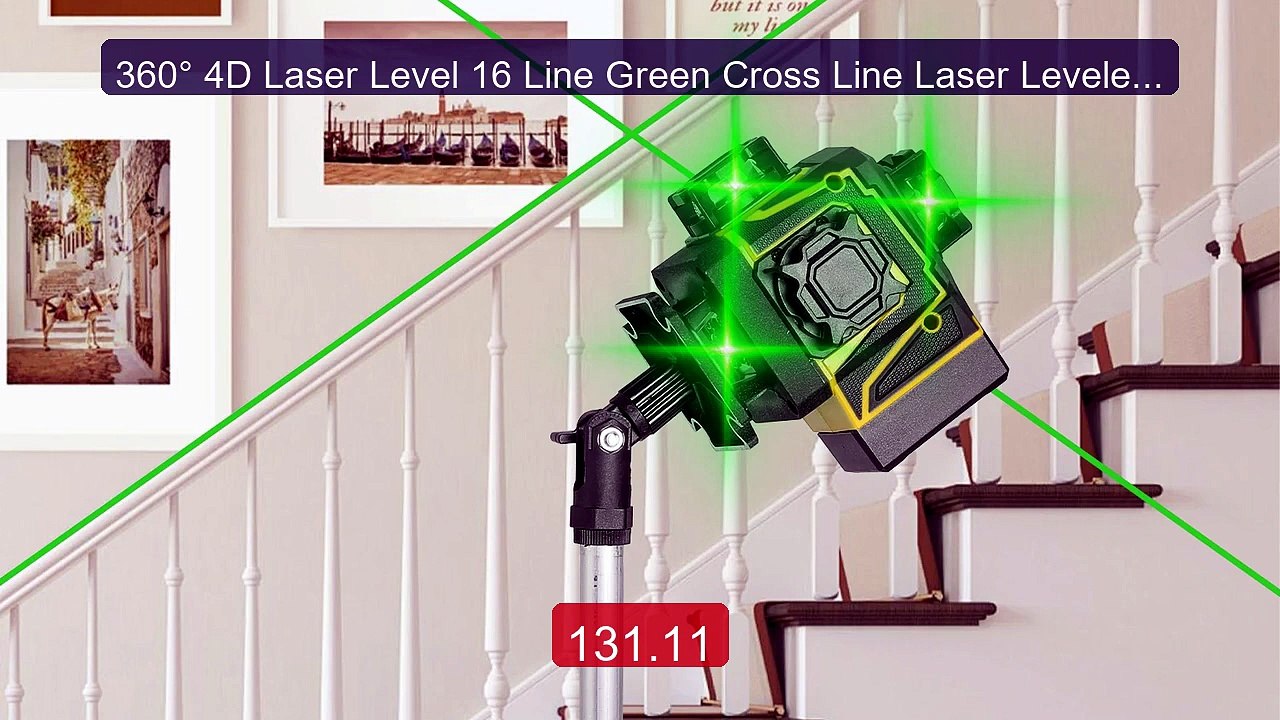 360° 4D Laser Level 16 Line Green Cross Line Laser Leveler Auto Sel... -- Top Rated 2026 | Buy Now!