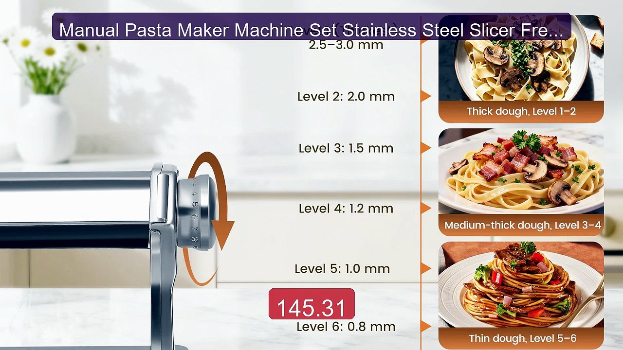 Manual Pasta Maker Machine Set Stainless Steel Slicer Fresh Noodle ... -- Top Rated 2026 | Buy Now!