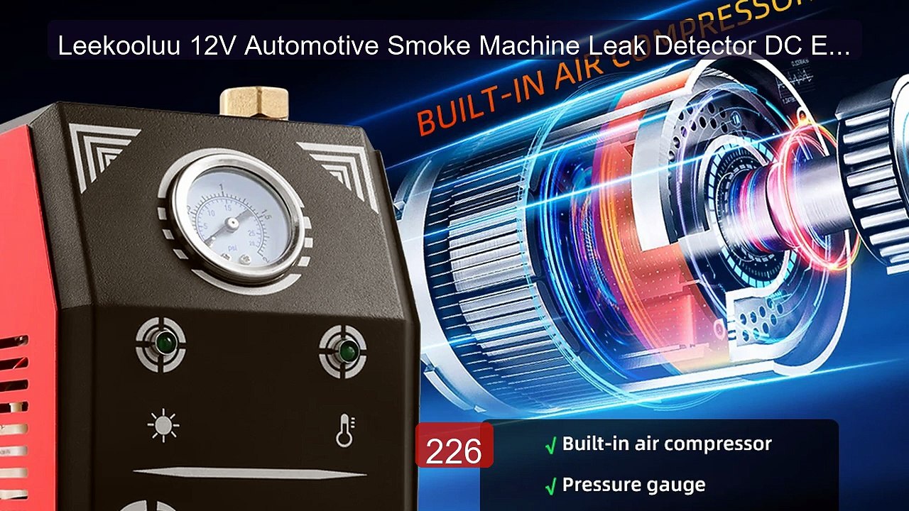Leekooluu 12V Automotive Smoke Machine Leak Detector DC EVA... -- Top Pick 2026 | Unbeatable Price!