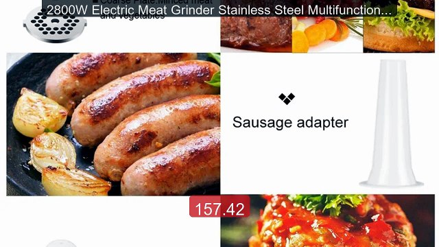 2800W Electric Meat Grinder Stainless Steel Multifunction Veg... Amazing Value 2026 | Must Have!