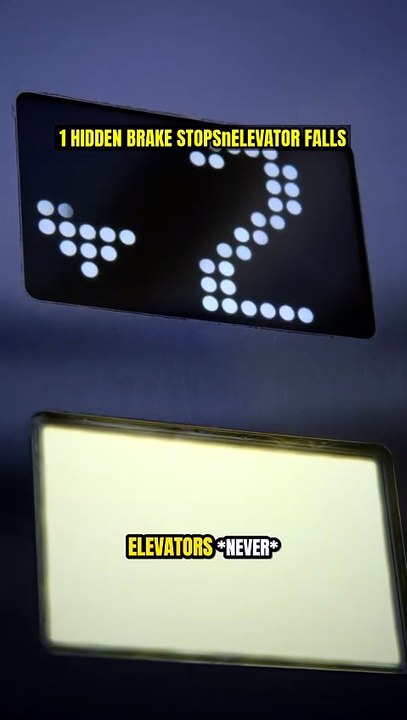 1 Hidden Brake 😱 Stops Elevator Falls